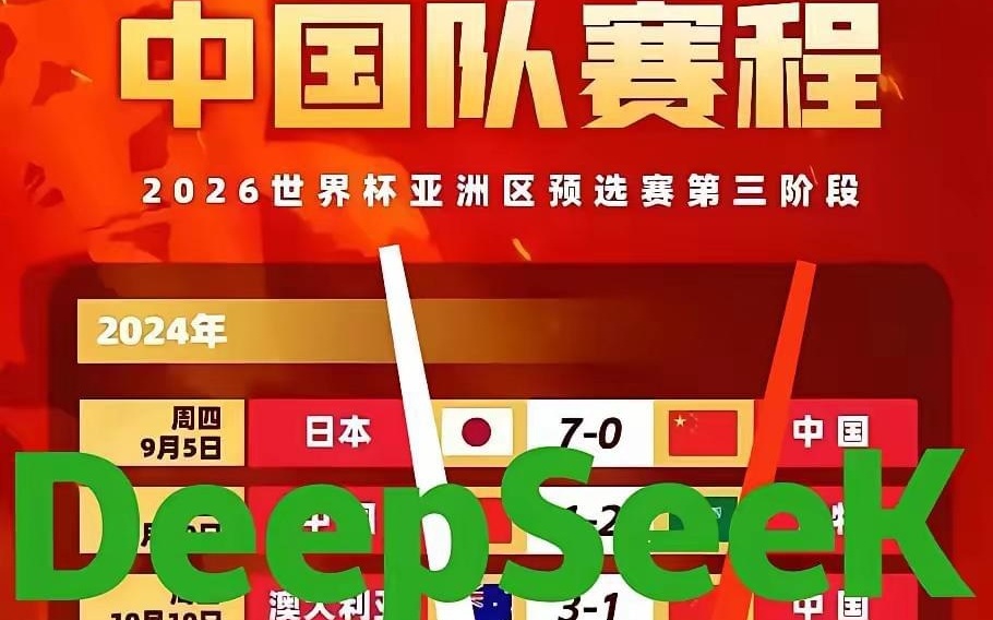 DeepSeek揭示国足出线概率，期待与挑战并存！